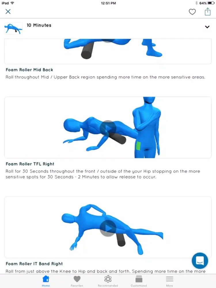 Capturas de tela do Running Exercises iPad 