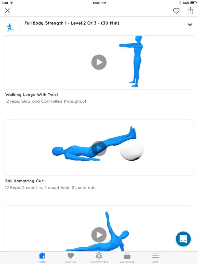 Capturas de tela do Running Exercises iPad 