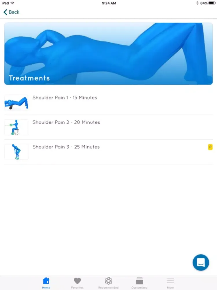 Capturas de tela do Shoulder Pain Exercises iPad 