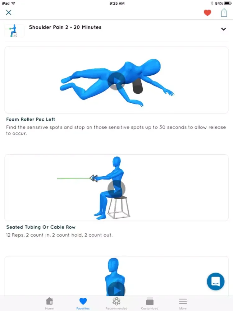 Capturas de tela do Shoulder Pain Exercises iPad 