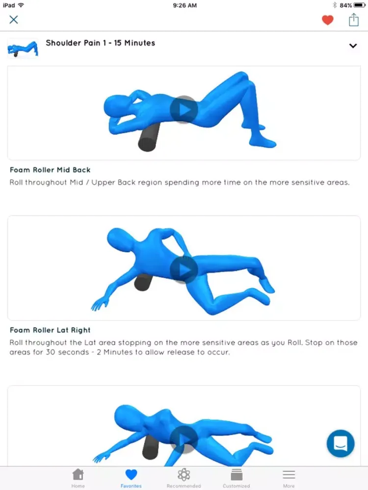 Capturas de tela do Shoulder Pain Exercises iPad 