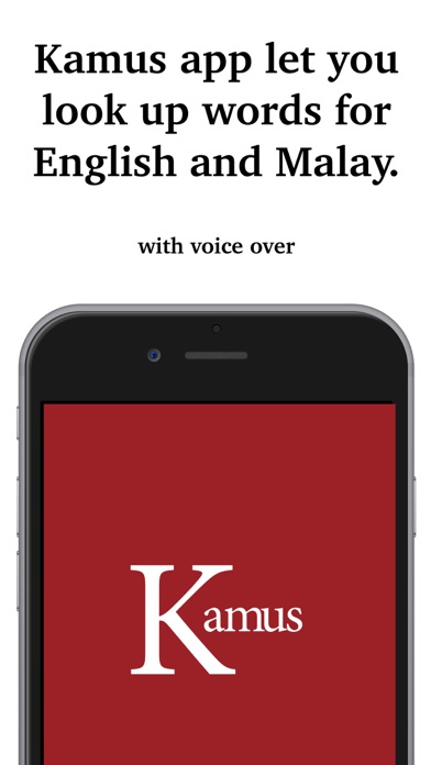 Captures d'écran de Kamus - Dictionary of Bahasa Malaysia ~ English