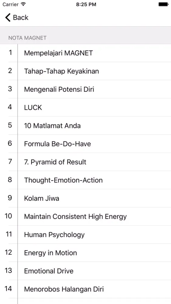 Zrzuty ekranu Nota Magnet