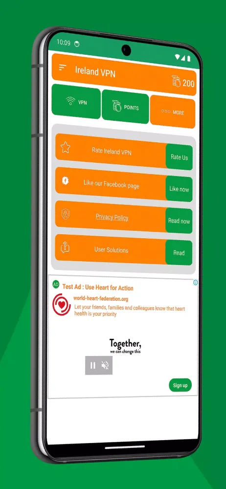 Ireland VPN Screenshots