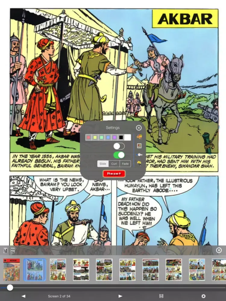 Captures d'écran de Akbar - Amar Chitra Katha Comics iPad 