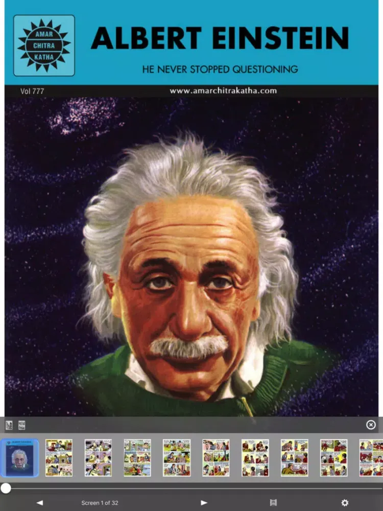 ALBERT EINSTEIN-Amar Chitra Katha-Biography iPad  Screenshots