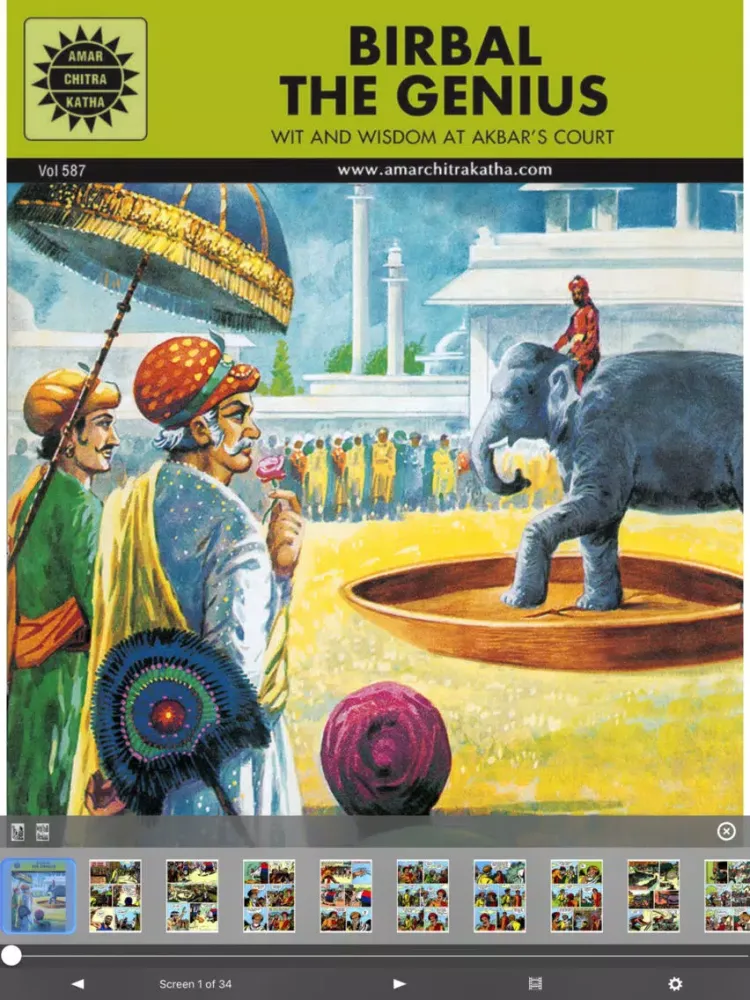تصاویر Tales Of Birbal Mega Digest - Amar Chitra Katha iPad 