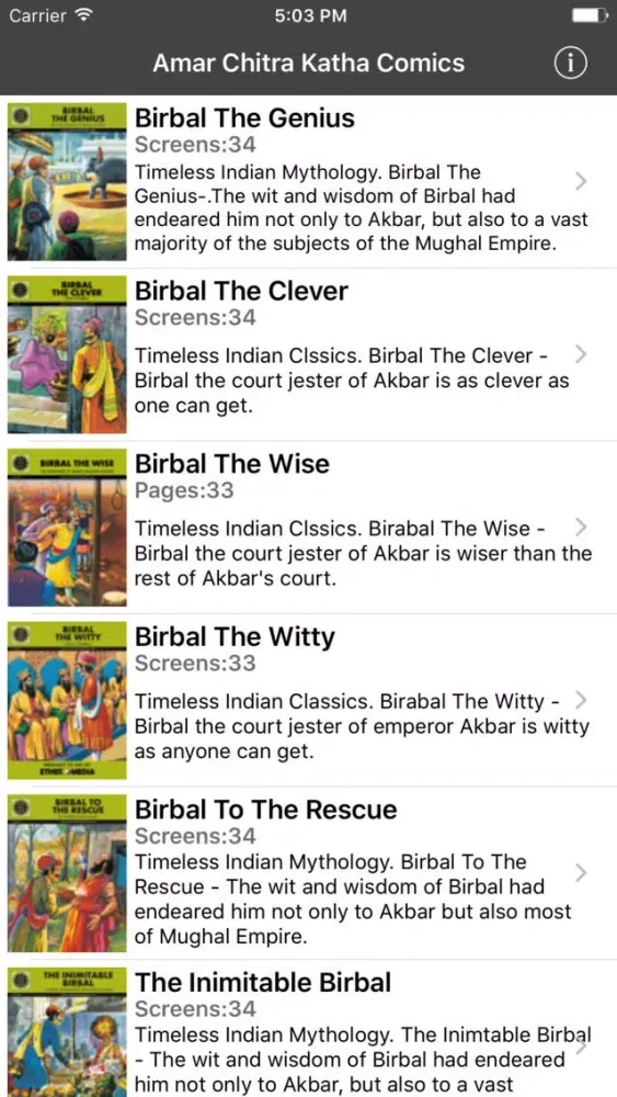 تصاویر Tales Of Birbal Mega Digest - Amar Chitra Katha
