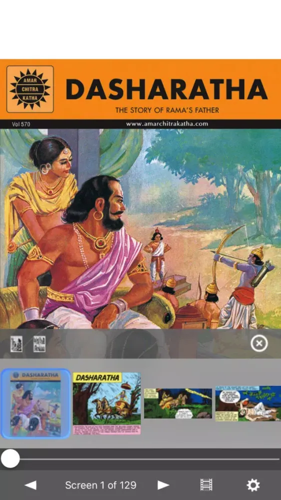 Zrzuty ekranu Dasharatha (Rama's Father) - Amar Chitra Katha