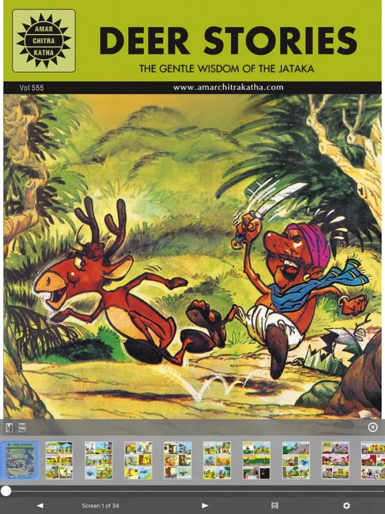Tales of Wisdom-Deer Stories-Amar Chitra Katha iPad  スクリーンショット