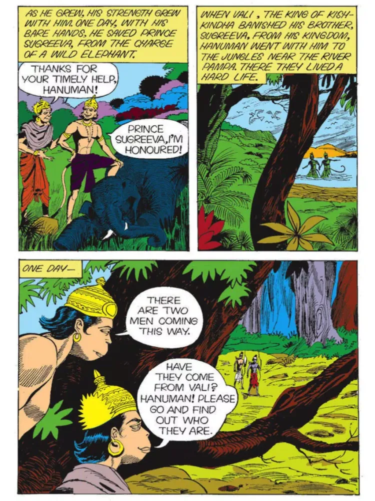 Ảnh chụp màn hình của Hanuman (The Monkey God) - Amar Chitra Katha iPad 