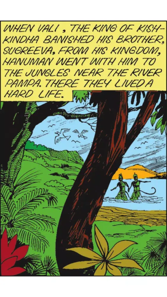 Ảnh chụp màn hình của Hanuman (The Monkey God) - Amar Chitra Katha