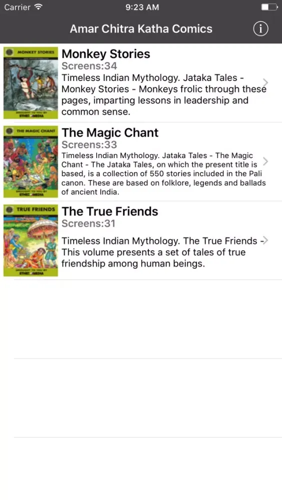 Jataka Tales Triple Digest 1- Amar Chitra Katha应用截图