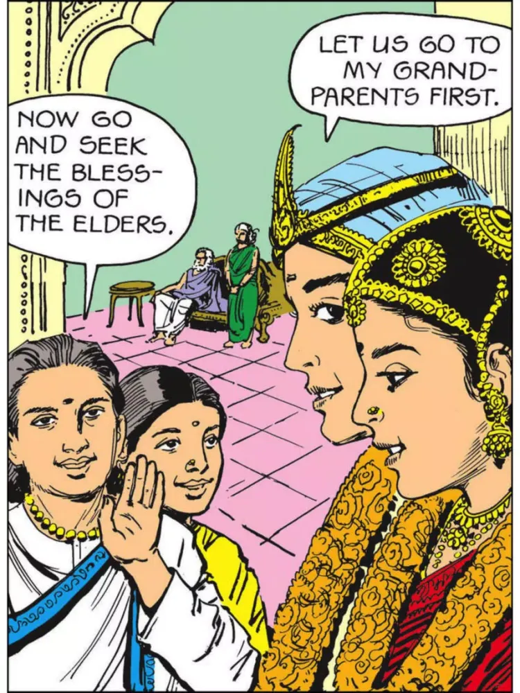 Tangkapan skrin Kannagi-Amar Chitra Katha iPad 