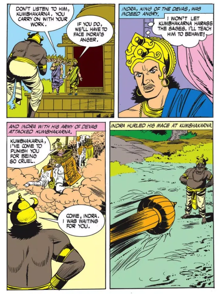 Kumbhakarna - Ravana's brother - Amar Chitra Katha iPad  Screenshots