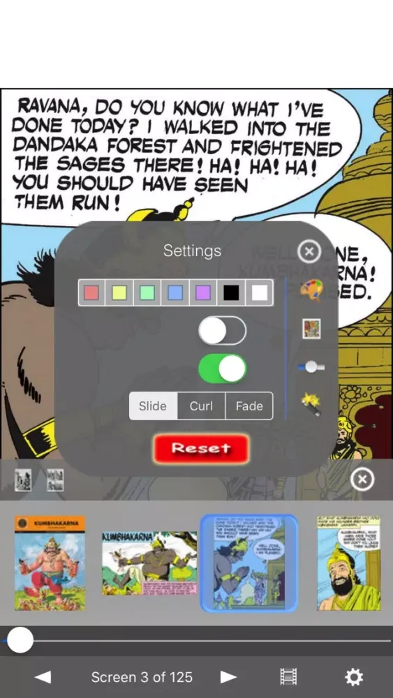 Kumbhakarna - Ravana's brother - Amar Chitra Katha Screenshots