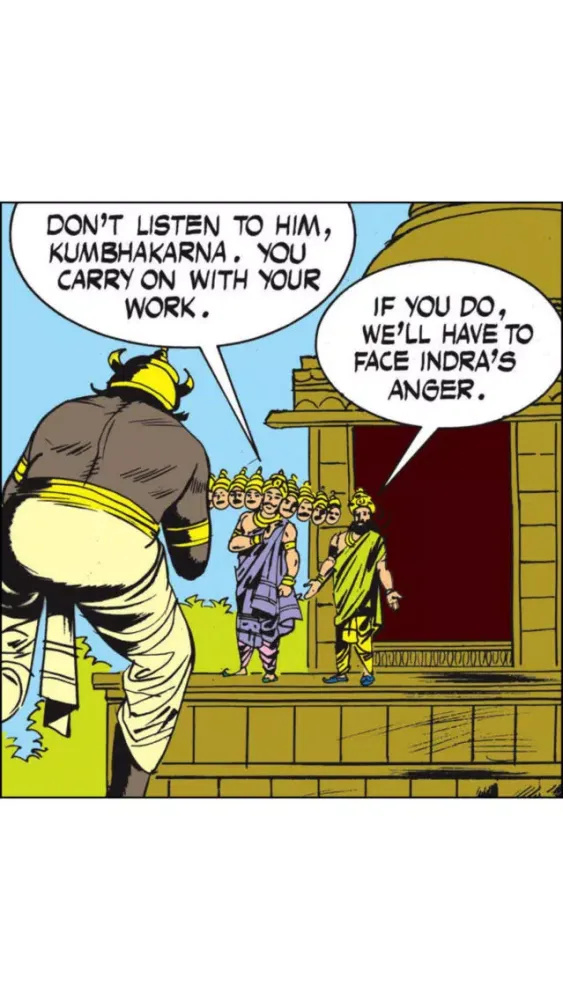 Kumbhakarna - Ravana's brother - Amar Chitra Katha Screenshots