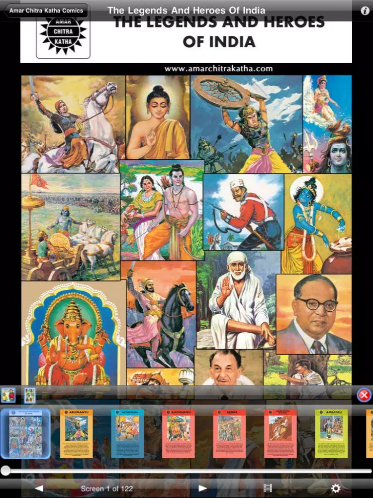 Captures d'écran de Legends and Heroes of India - Amar Chitra Katha Comics iPad 