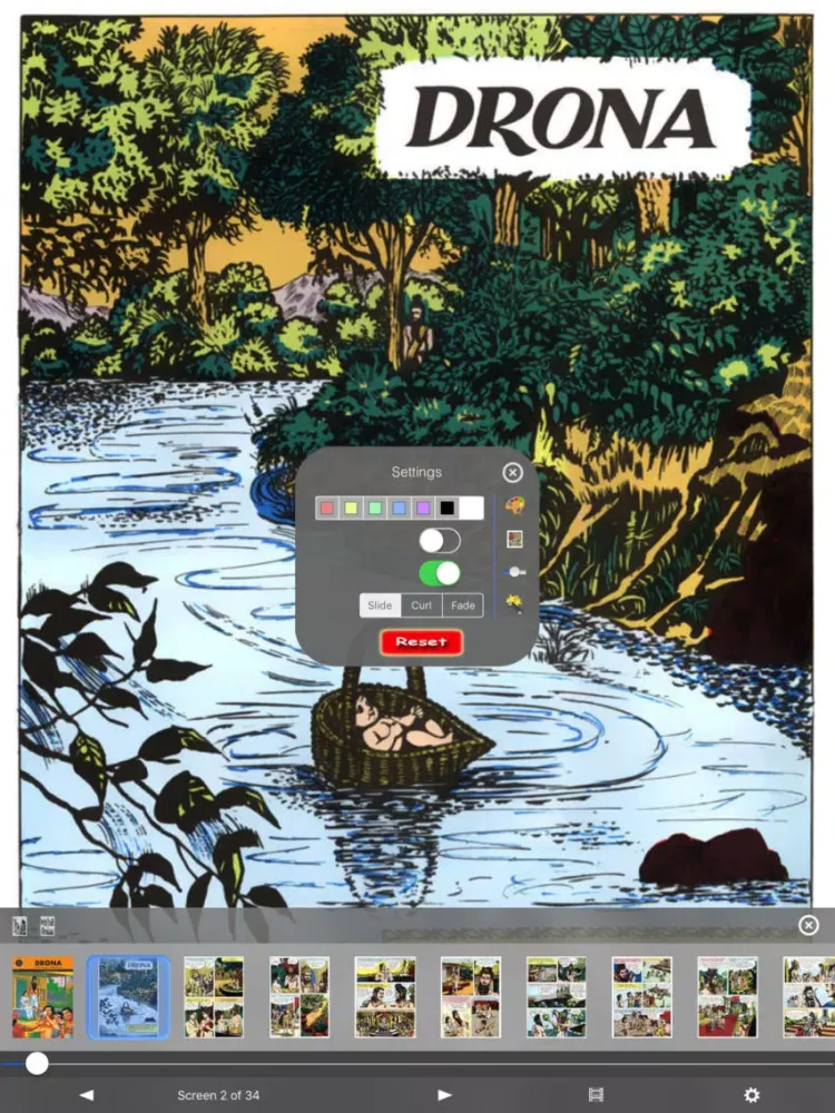 Tangkapan layar Mahabharata and Drona Digest - Amar Chitra Katha iPad 