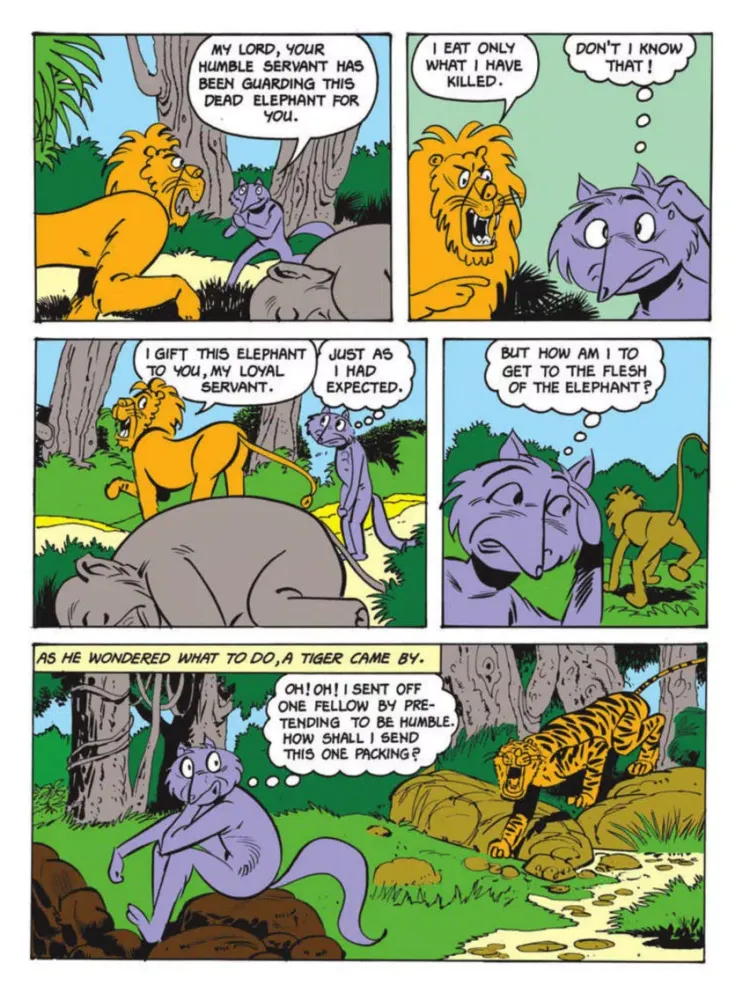 Capturas de pantalla de Panchatantra-How the Jackal ate the Elephant iPad 