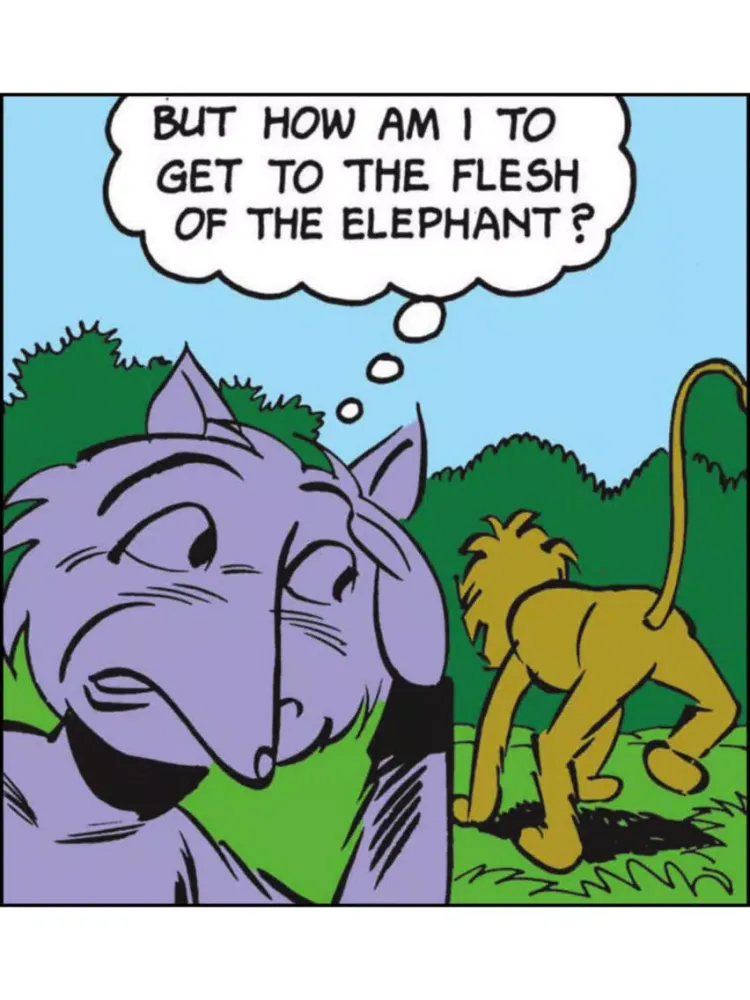 Capturas de pantalla de Panchatantra-How the Jackal ate the Elephant iPad 