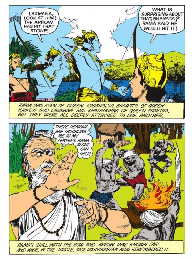 Tangkapan skrin Rama (The Ideal Man) - Amar Chitra Katha Comics iPad 