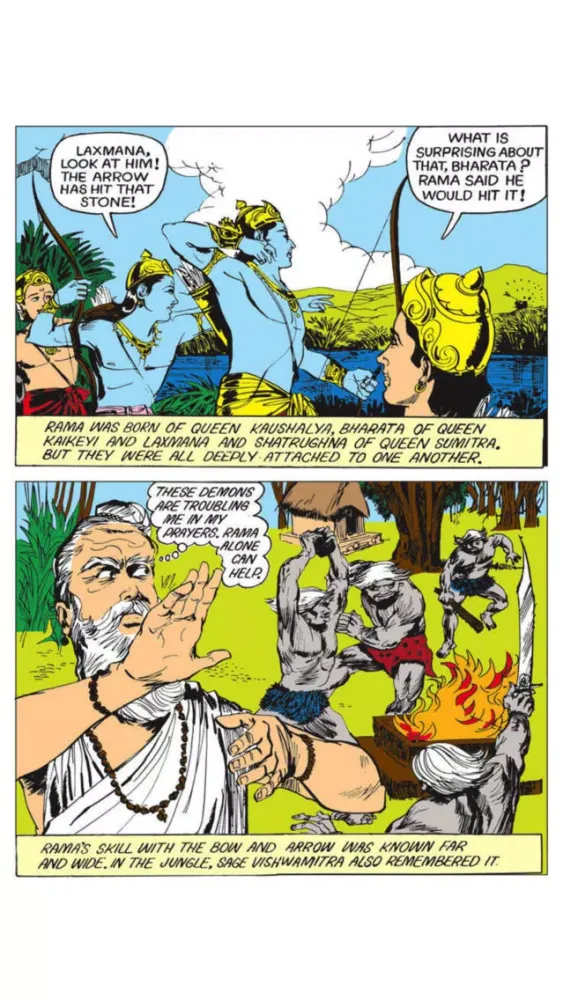 Tangkapan skrin Rama (The Ideal Man) - Amar Chitra Katha Comics