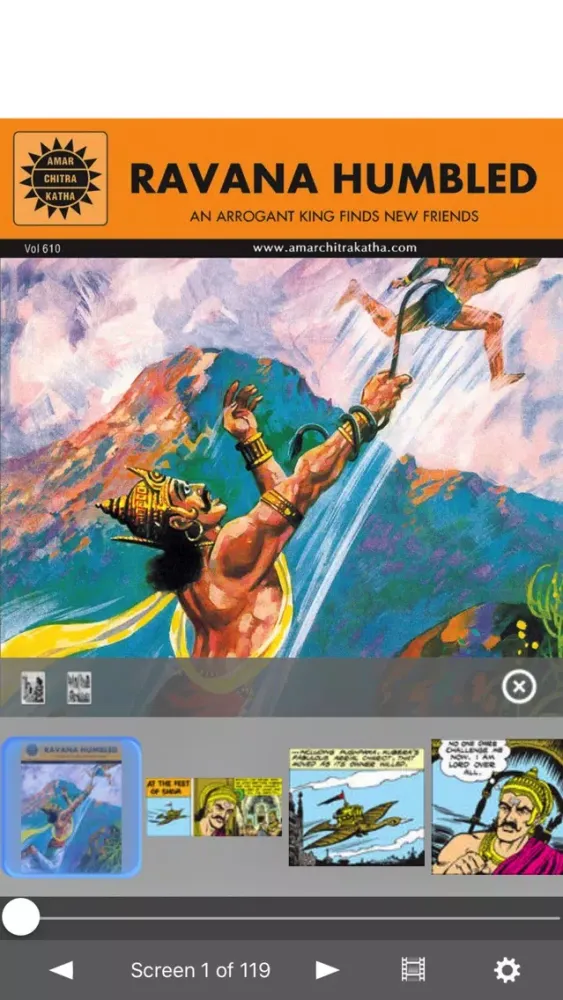 Ravana Humbled (Rama's Rival) - Amar Chitra Katha Screenshots