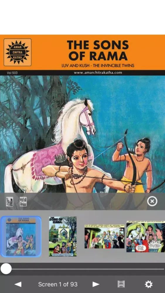 The Sons Of Rama - Amar Chitra Katha Comics Screenshots