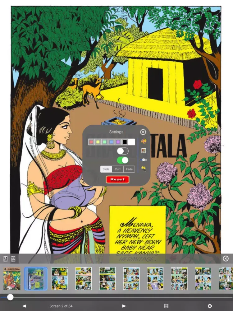 Ảnh chụp màn hình của Shakuntala - Amar Chitra Katha Comics iPad 