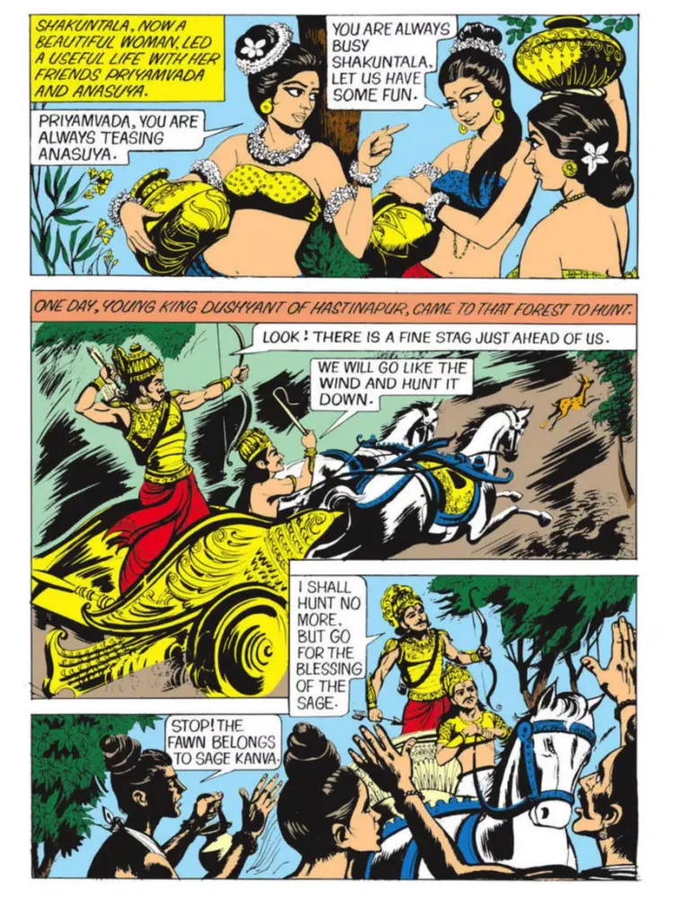 Ảnh chụp màn hình của Shakuntala - Amar Chitra Katha Comics iPad 