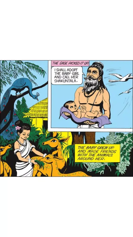 Ảnh chụp màn hình của Shakuntala - Amar Chitra Katha Comics