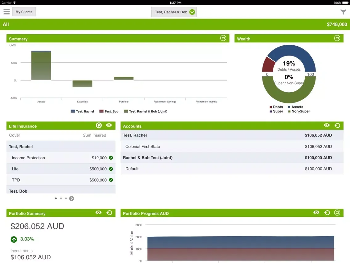 Zrzuty ekranu Innate Wealth iPad 