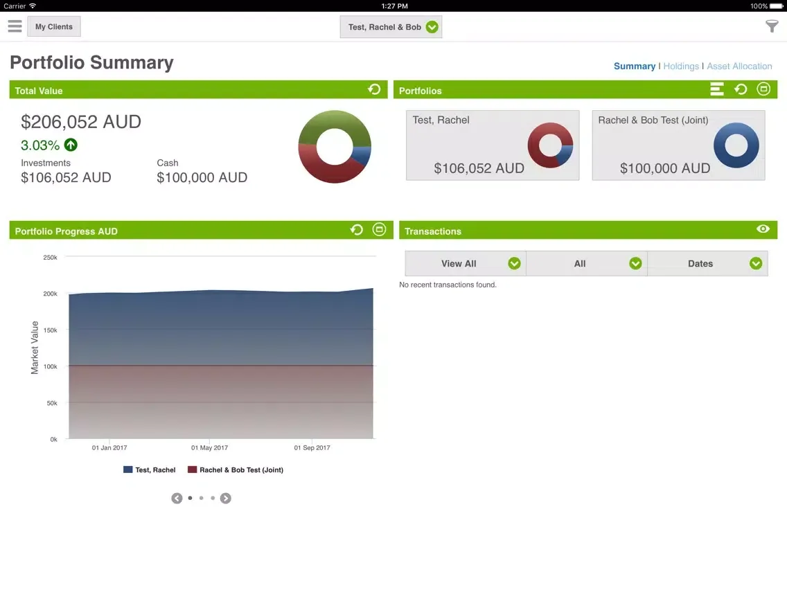Zrzuty ekranu Innate Wealth iPad 