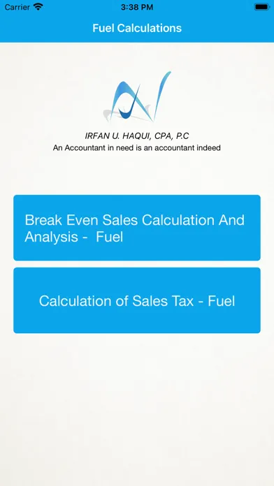 Captures d'écran de Fuel Sales Tax