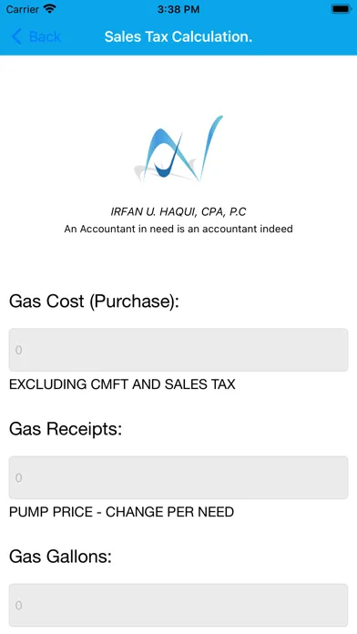 Captures d'écran de Fuel Sales Tax