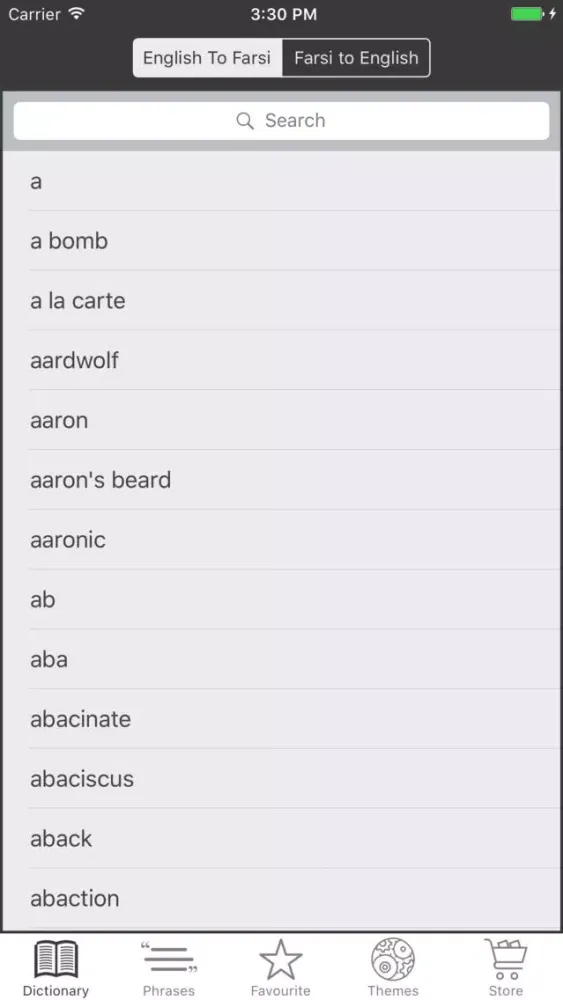 Screenshot di FarsiBoard