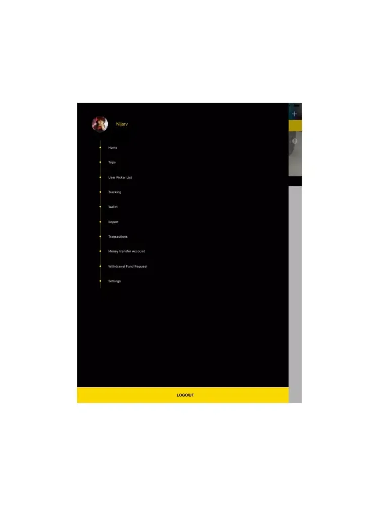 Tangkapan skrin iRideTech Driver iPad 