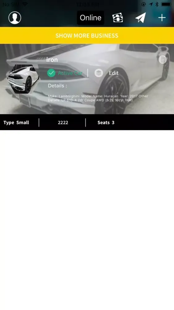 Tangkapan skrin iRideTech Driver