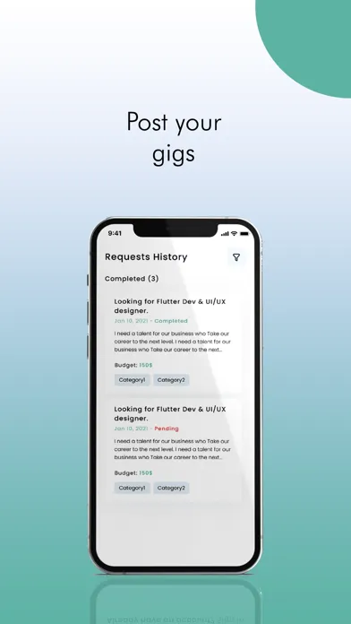 Ảnh chụp màn hình của GigsPlus - Buyers App