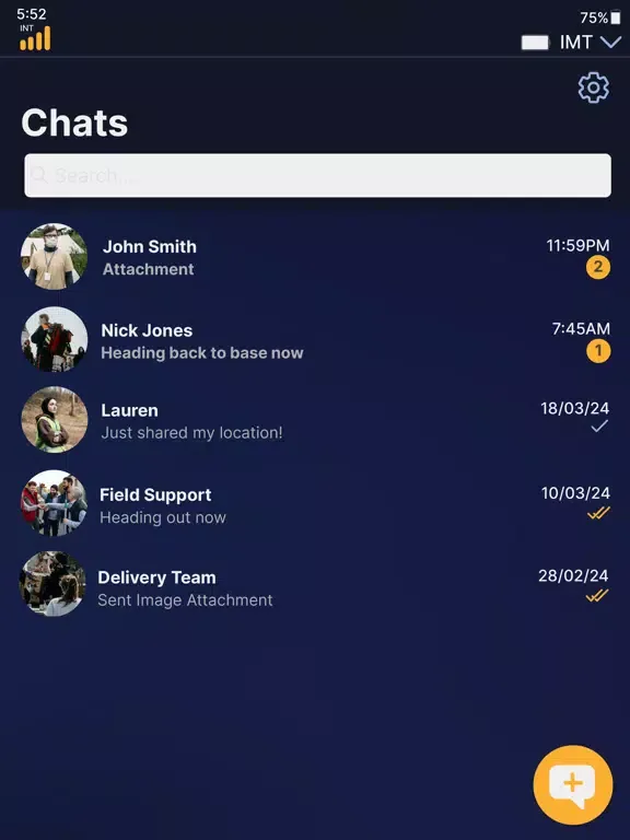 Iridium Chat iPad 应用截图