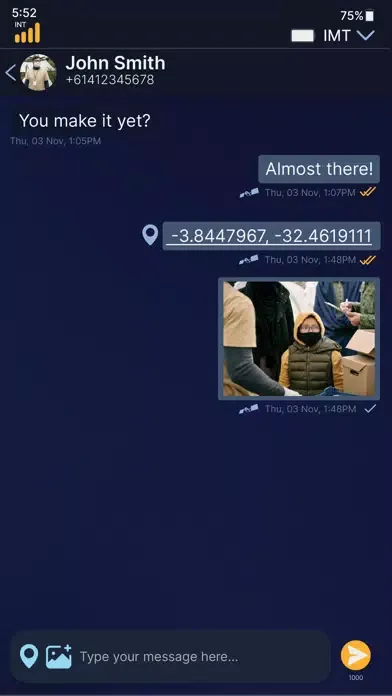 Iridium Chat应用截图