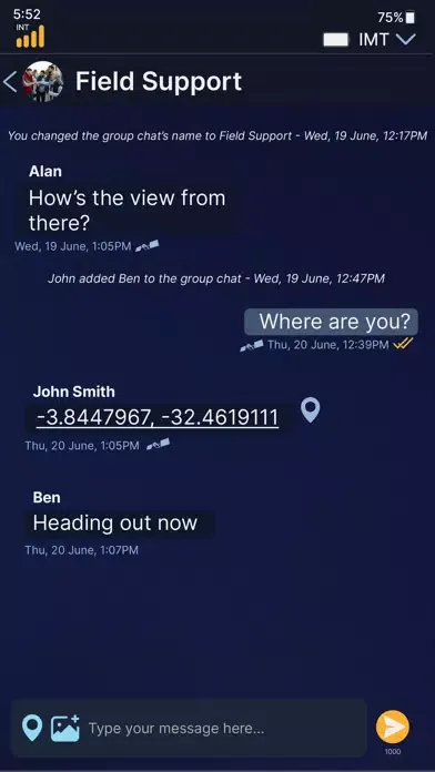 Iridium Chat应用截图