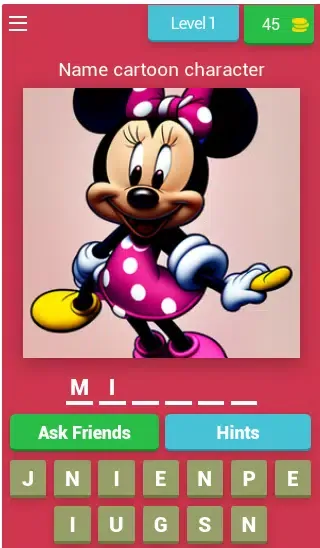Tangkapan layar Cartoons Quiz