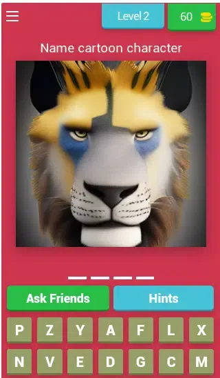 Tangkapan layar Cartoons Quiz