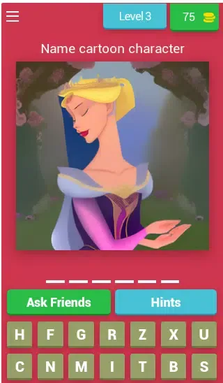 Tangkapan layar Cartoons Quiz