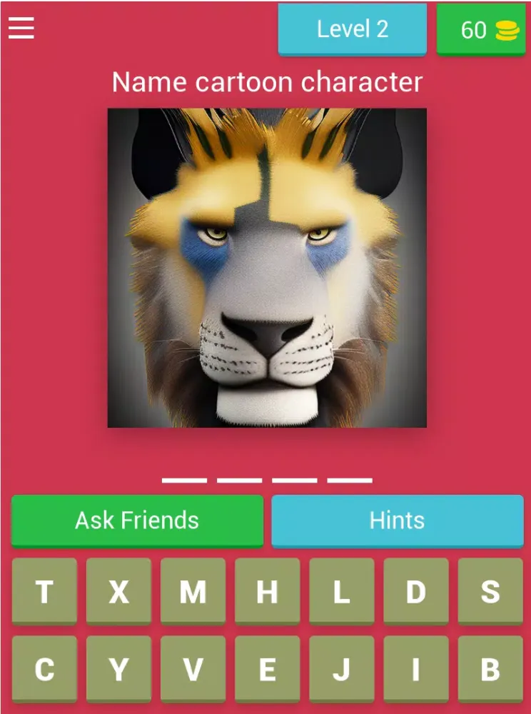 Tangkapan layar Cartoons Quiz