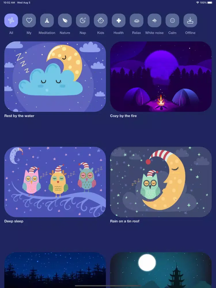 Lulby: Relaxing Sounds & Music iPad  Screenshots