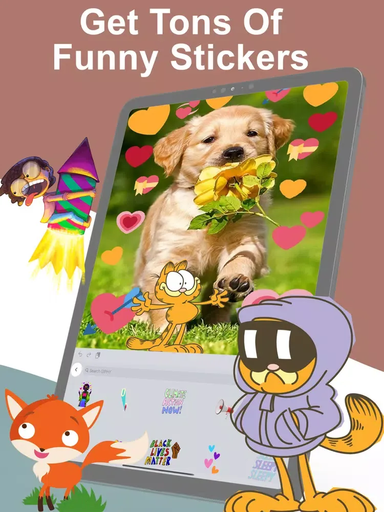 Tangkapan layar Rich Fonts, Cute Keyboard iPad 