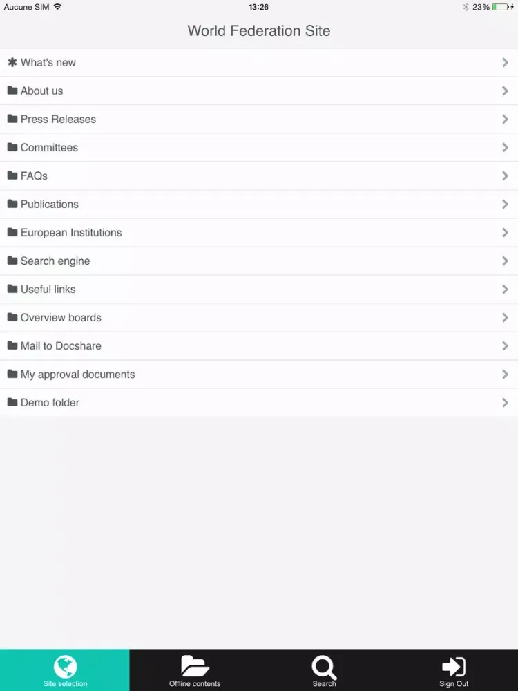 Скриншоты IRIS DocShare Mobile iPad 